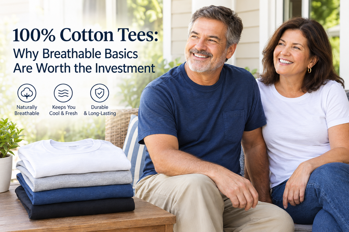 100% Cotton Tees: Why Breathable Basics Are Worth the Investment