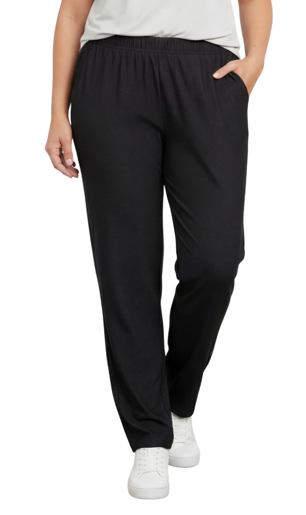 Women's Lightweight Pull-On Denim Jeans with Elastic Waist – Relaxed Fit Stretch Jeans for Casual Everyday Wear 11