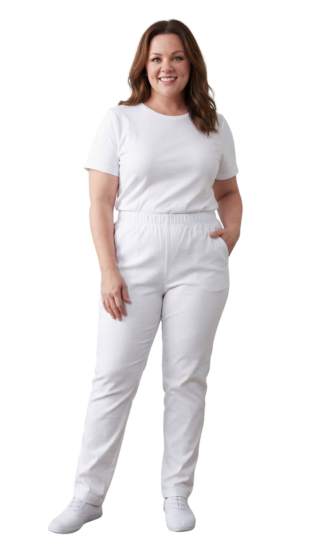 Women's Lightweight Pull-On Denim Jeans with Elastic Waist 63