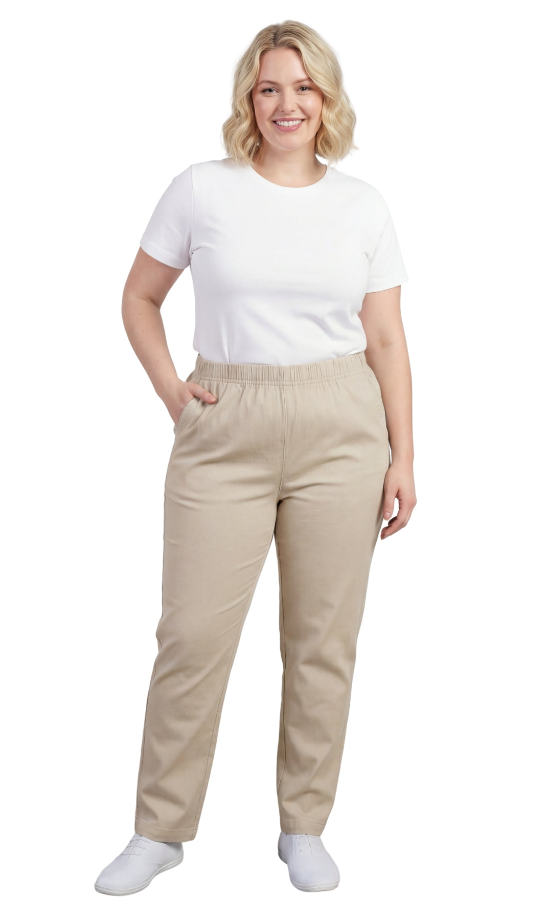 Women's Lightweight Pull-On Denim Jeans with Elastic Waist – Relaxed Fit Stretch Jeans for Casual Everyday Wear 31