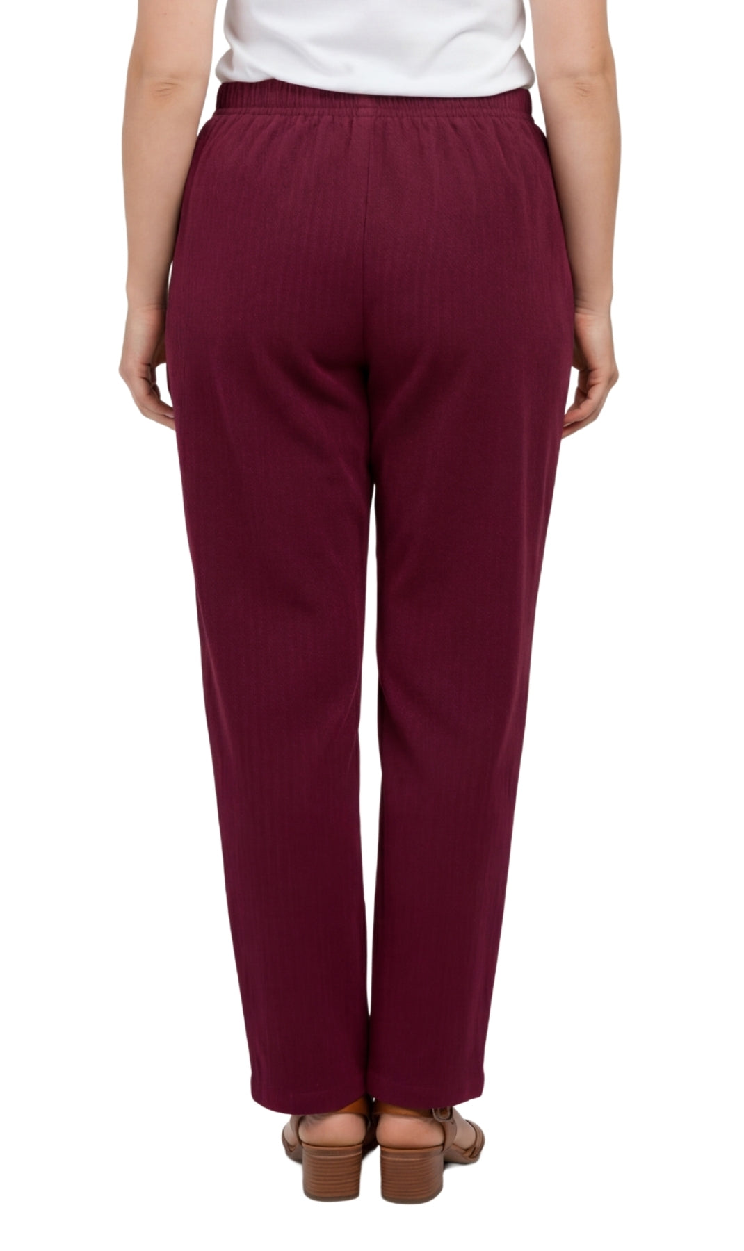 Womens Pull On Fine Wale Corduroy Pants with soft-covered elastic waist 15