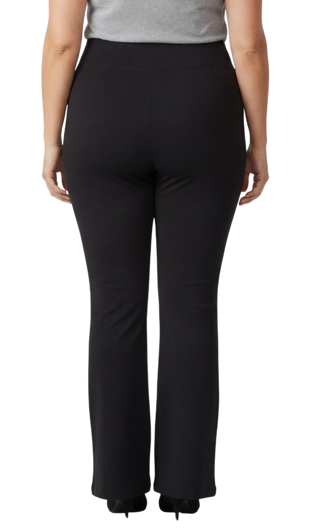 Women's Pull-on Cotton Stretch Bootcut Flare Leggings with a Crossover waistband 9