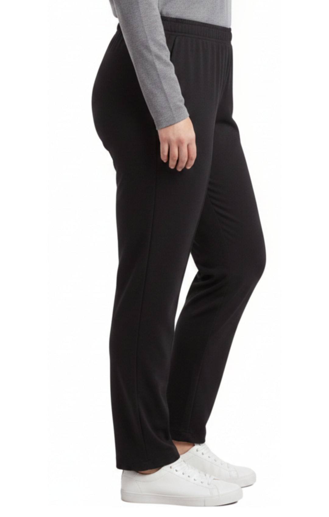 Women's Premium Cotton Stretch High-Waisted Black Leggings - Dressy Comfort in an Everyday Essential 3