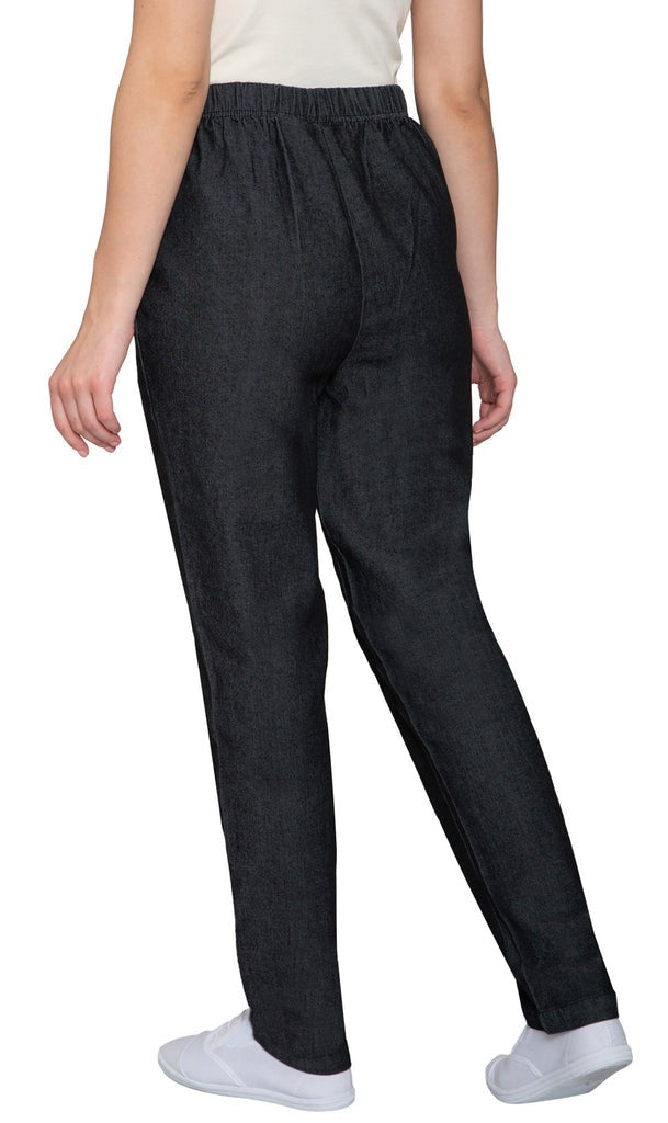 Women's Lightweight Pull-On Denim Jeans with Elastic Waist 20