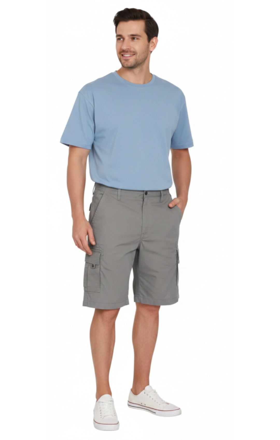 Men's Cargo Shorts with Elastic Waist and Multi Pockets for added comfort 21
