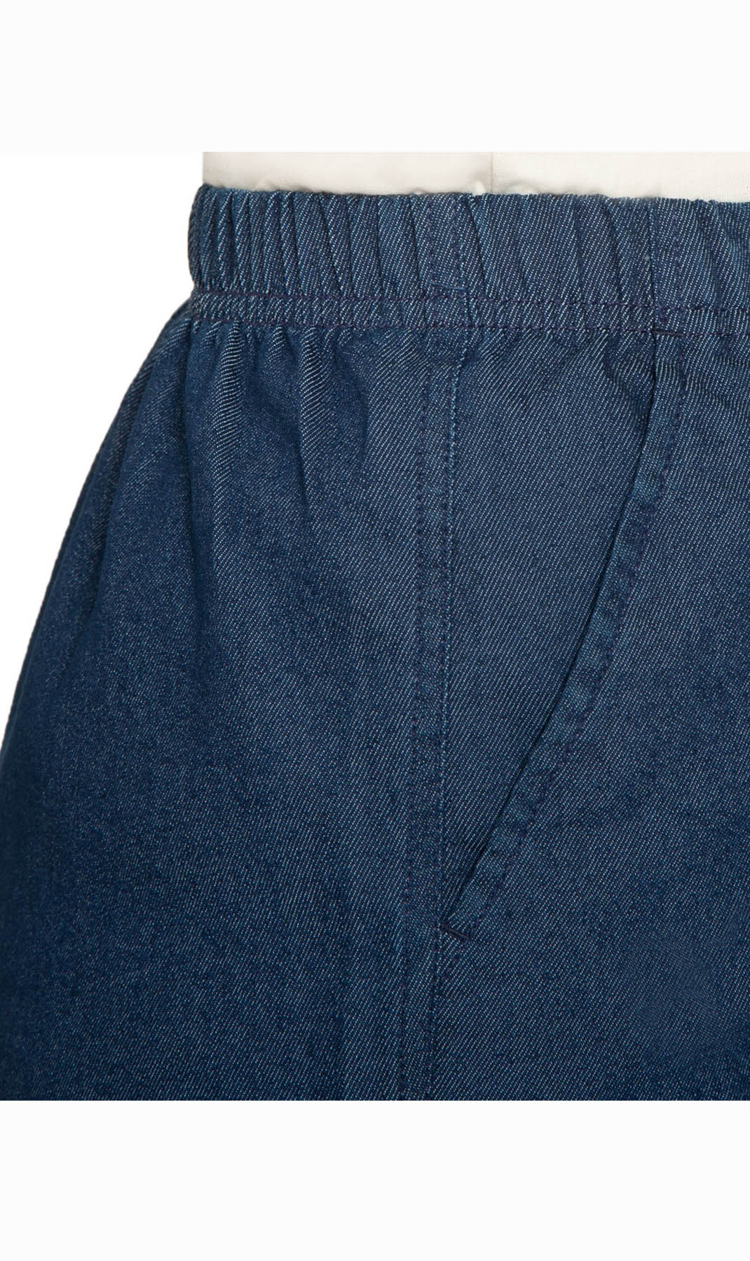 Women's Pull On Denim & Twill Shorts with stretch waist - No zipper or buttons 6