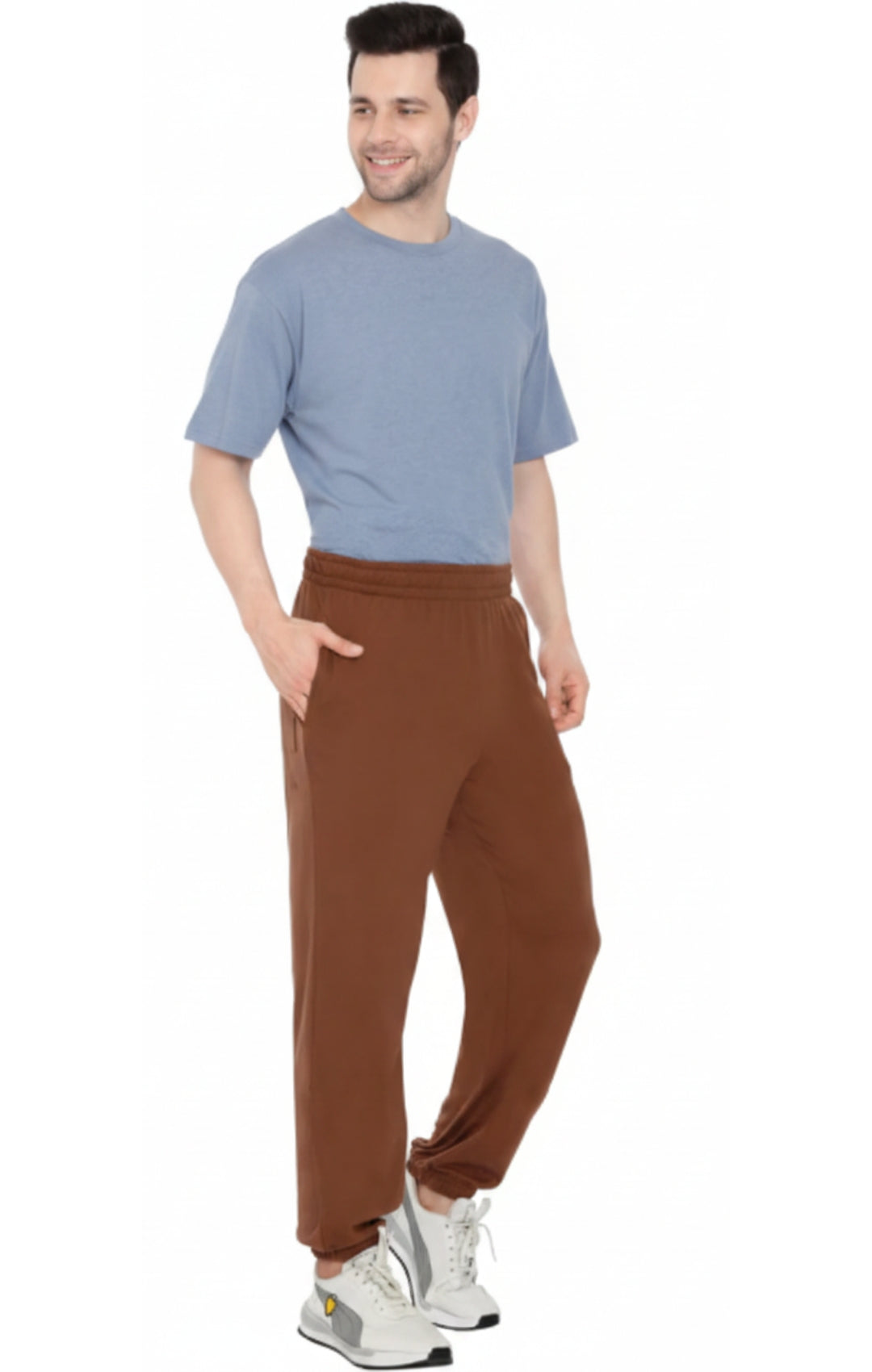 Turtle Bay Apparel Mens Pull On Elastic Waist Knit Pants