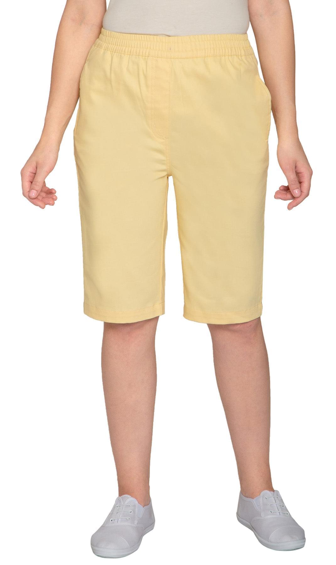 Women's Easy Pull on Bermuda Shorts in Denim and Twill 22