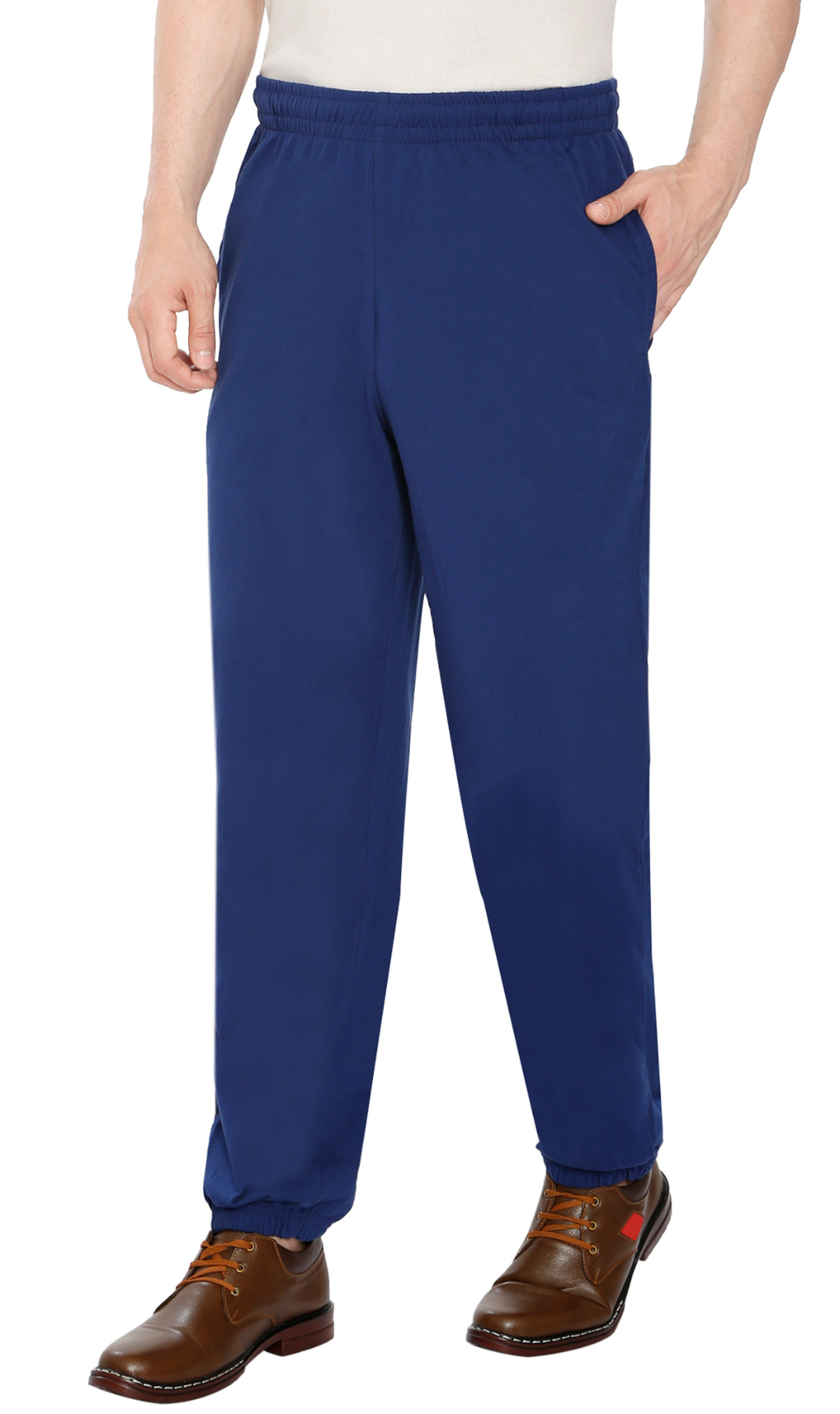 Mens Pull On Elastic Waist Knit Pants - Relaxed Dressing for Comfort 6