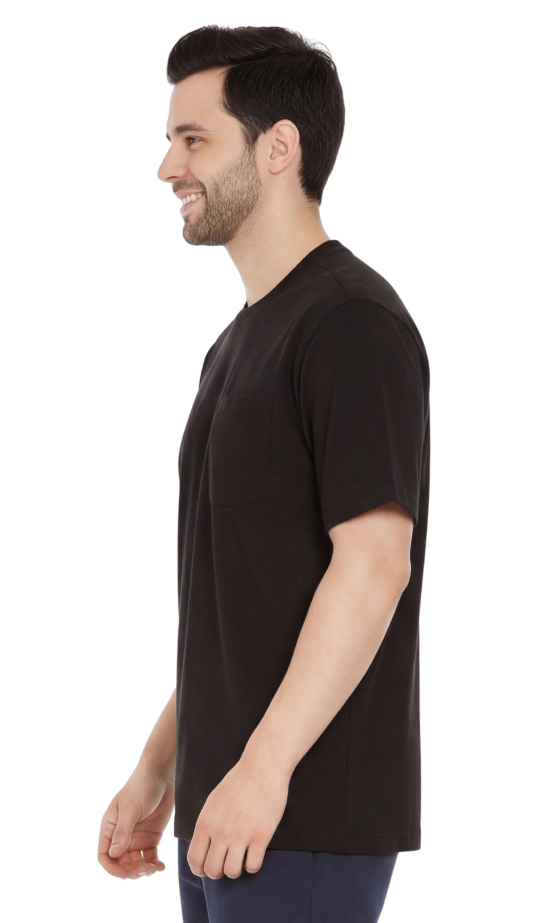 Men's Heavyweight Short Sleeve Crew Neck with Pocket T-Shirt 27