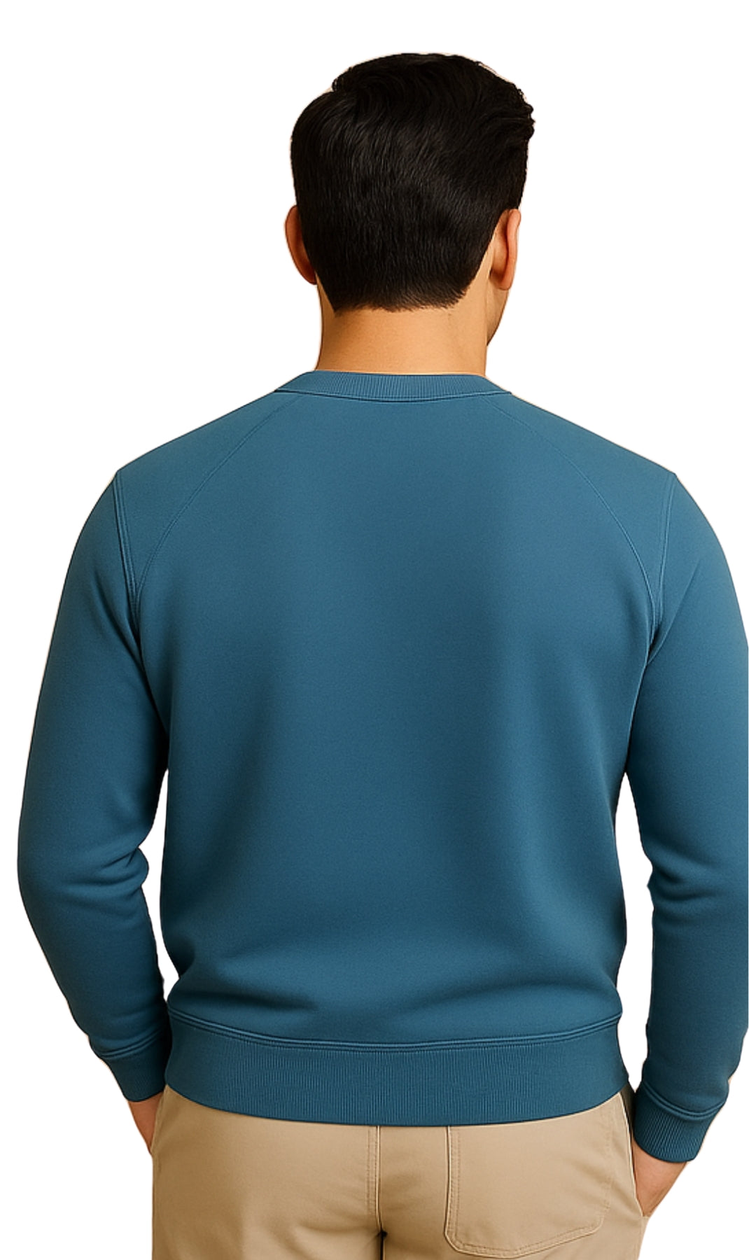 Mens 3-Pocket Fleece Sweatshirt with Raglan Seams, Chest Pocket and Tagless Neck 13